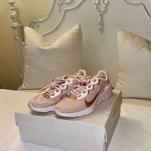 Nike Women's Blush and Gold Sneakers